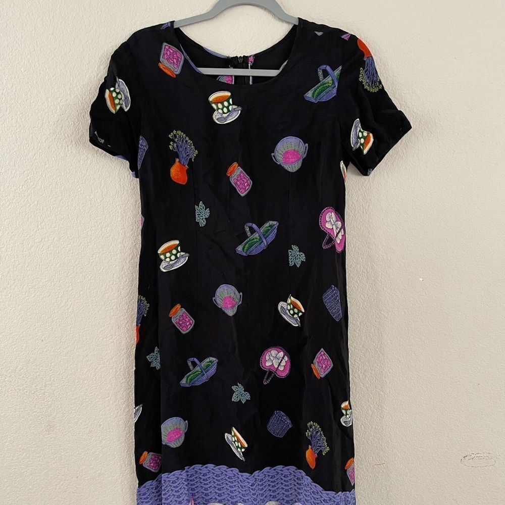 Vintage womens tea party shift dress‎